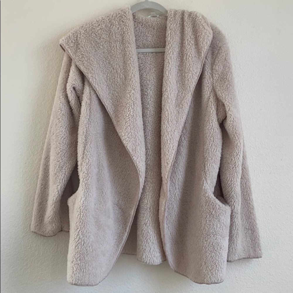 Soft jacket with hood